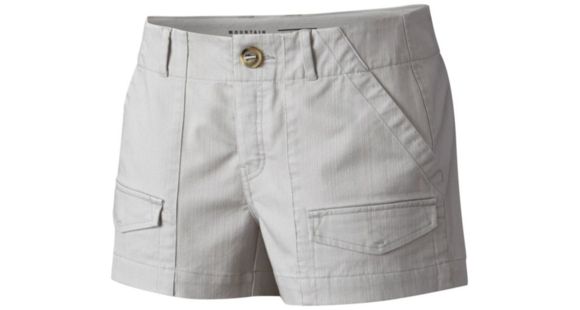 Mountain Hardwear Redwood Camp Short - Women's, Steam, 12, 1764591088-12-3