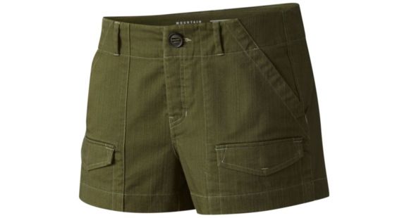 Mountain Hardwear Redwood Camp Short - Women's, Surplus Green, 4, 1764591347-4-3