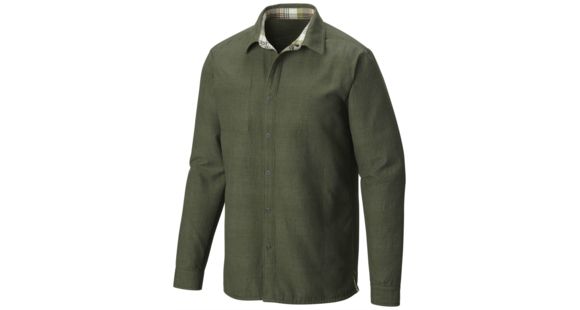 Mountain Hardwear Reversible Flannel Plaid Long Sleeve Shirt - Men's-Elm-Small