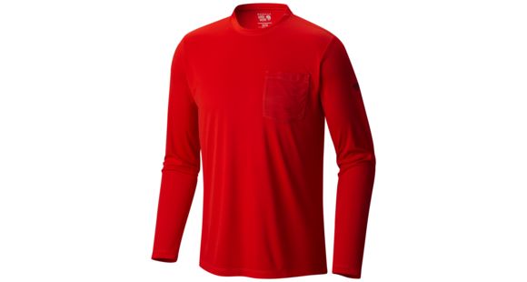 Mountain Hardwear River Gorge Long Sleeve Cree Shirt - Men's-Fiery Red-Large
