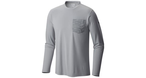 Mountain Hardwear River Gorge Long Sleeve Cree Shirt - Men's-Grey Ice-X-Large