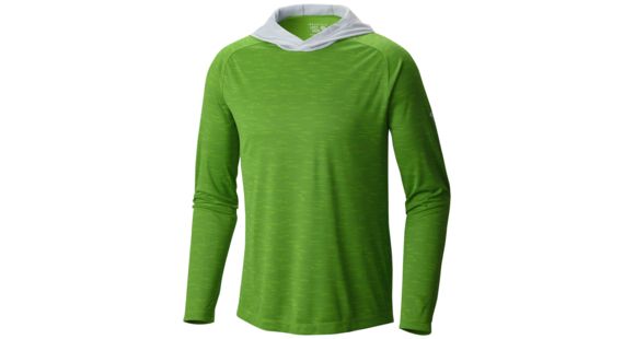 Mountain Hardwear River Gorge Long Sleeve Hoody - Men's-Cyber Green-X-Large