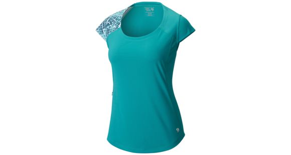 Mountain Hardwear River Gorge Short Sleeve T - Women's-Glacier Green-Medium
