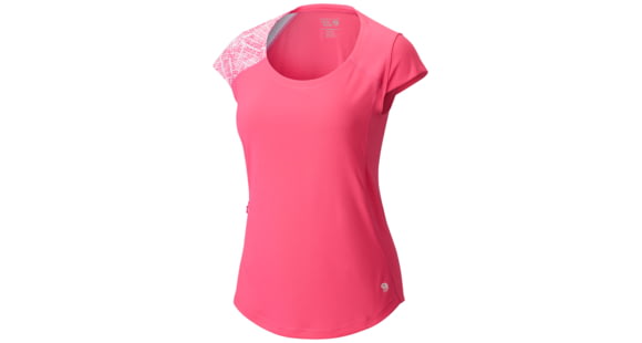 Mountain Hardwear River Gorge Short Sleeve T - Women's-Pink Burst-Medium