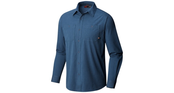 Mountain Hardwear Riveter Twill Long Sleeve Button Up Shirt - Men's, Zinc, Medium, 1792871492-M