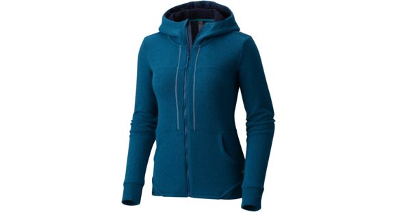 Mountain Hardwear Sarafin Pro Hooded Sweater - Women's-Dark River-X-Small