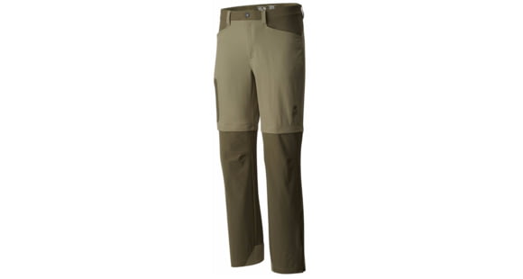 Mountain Hardwear Sawhorse Convertible Pant - Men's-Stone Green-Regular Inseam-30 Waist