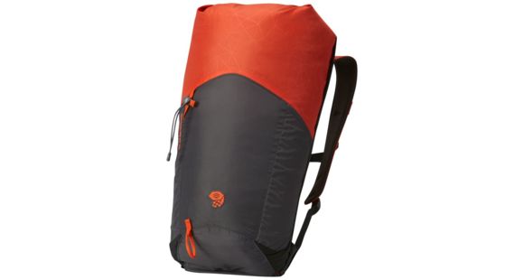 Mountain Hardwear Scrambler Roll Top 20 OutDry Backpack, Shark, State Orange, R, 1709281011-R