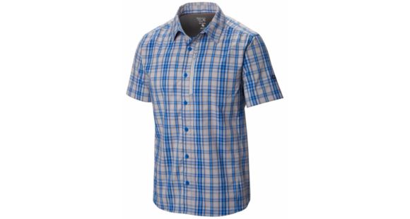 Mountain Hardwear Seaver Tech Short Sleeve Shirt - Men's -Blue Jay-Small
