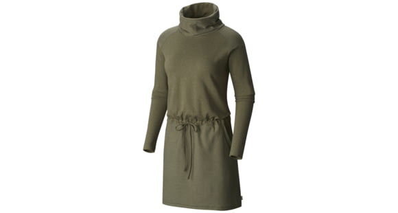 Mountain Hardwear Shadow Knit Long-Sleeve Dress - Women's-Stone Green-Large