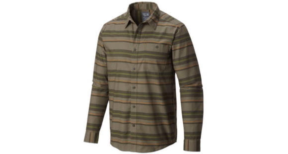 Mountain Hardwear Shattuck Long Sleeve Shirt - Men's-Stone Green-Small