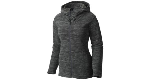 Mountain Hardwear Snowpass Fleece Full-Zip Hoody - Women's-Heather Black-Medium