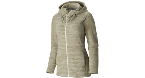 Mountain Hardwear Snowpass Fleece Full-Zip Hoody - Women's-Heather Khaki-X-Small
