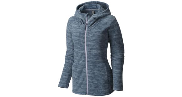 Mountain Hardwear Snowpass Fleece Full-Zip Hoody - Women's-Heather Zinc-X-Small
