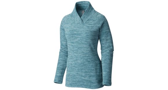 Mountain Hardwear Snowpass Fleece Pullover - Women's-Heather Teal Green-Large