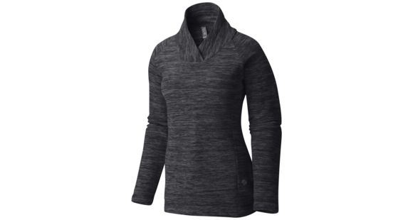 Mountain Hardwear Snowpass Fleece Pullover - Women's-Heather Black-X-Large