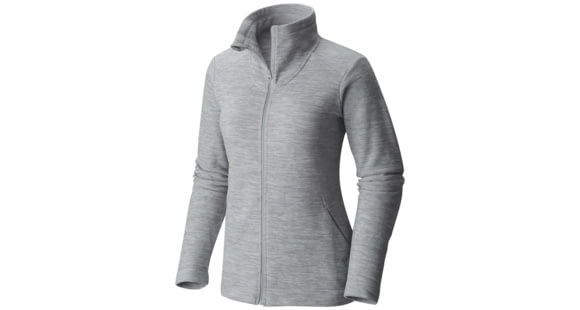 Mountain Hardwear Snowpass Full-Zip Fleece - Women's-Heather Steam-Medium