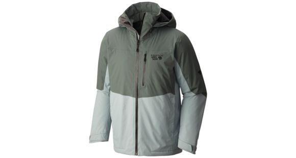 Mountain Hardwear South Chute Jacket - Men's-Thunderhead Grey/Ice Shadow-Medium