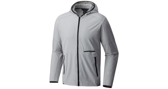 Mountain Hardwear Speedstone Hooded Jacket - Men's-Grey Ice-Medium