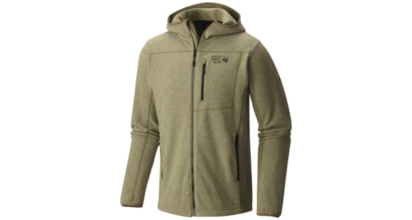 Mountain Hardwear Strecker Hooded Jacket - Men's-Heather Stone Green-Small