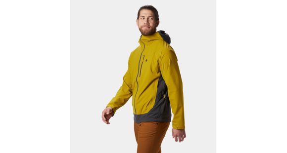 Mountain Hardwear Stretch Ozonic Jacket - Men's, Extra Large, Dark Citron, 1765071358-XL
