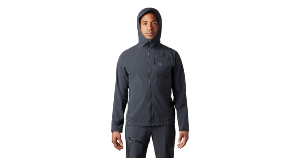 Mountain Hardwear Stretch Ozonic Jacket - Men's, Small, Dark Storm, OM1615004-S