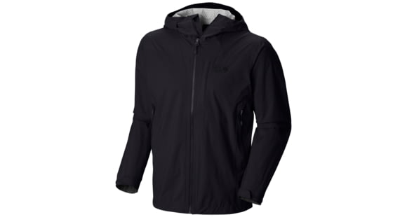 Mountain Hardwear Stretch Plasmic Jacket - Men's-Black-XX-Large