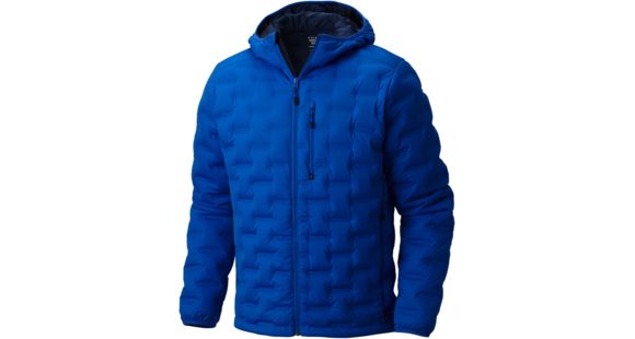 Mountain Hardwear StretchDown DS Hooded Jacket - Men's-Altitude Blue-Small