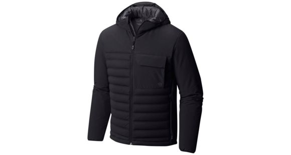 Mountain Hardwear StretchDown HD Hooded Jacket - Men's, Black, XXL, 1732011010-XXL