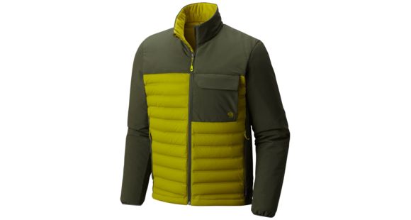 Mountain Hardwear StretchDown HD Jacket - Men's, Python Green, Surplus Green, Medium, OM0754390-M