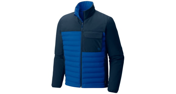 Mountain Hardwear StretchDown HD Jacket - Men's, Nightfall Blue, Hardwear Navy, Extra Large, OM0754448-XL