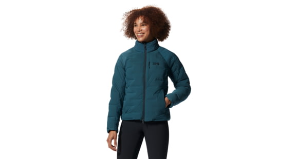 Mountain Hardwear Stretchdown High-Hip Jacket - Women's, Large, Hip W J-Dark Marsh, 2004151375-Hip W J-Dark Marsh-L
