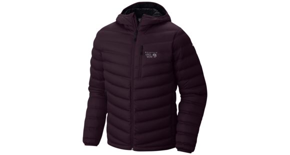 Mountain Hardwear StretchDown Hooded Jacket - Men's, Eggplant, Large