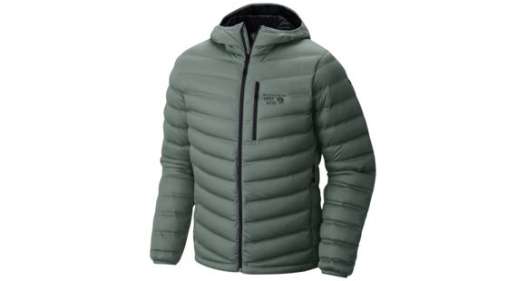 Mountain Hardwear StretchDown Hooded Jacket - Men's, Thunderhead Grey, Large