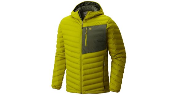 Mountain Hardwear StretchDown Hooded Jacket - Men's, Python Green, Large, OM0931390-L