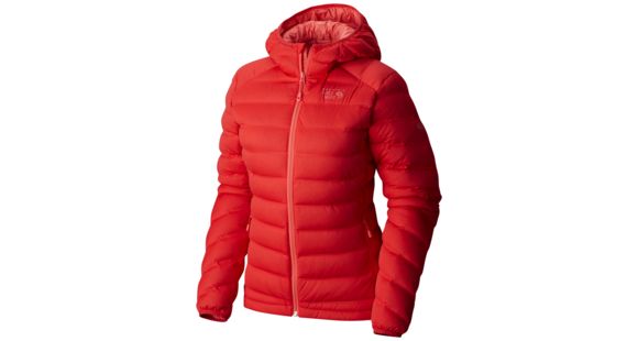 Mountain Hardwear StretchDown Hooded Jacket - Women's, Scarlet Red, Medium