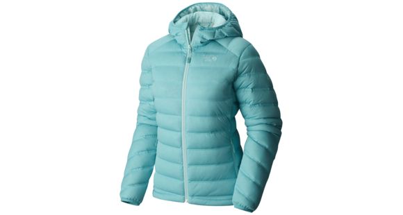 Mountain Hardwear StretchDown Hooded Jacket - Women's, Spruce Blue, Extra Small