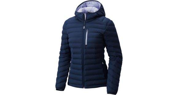 Mountain Hardwear StretchDown Hooded Jacket - Women's, Zinc, Small