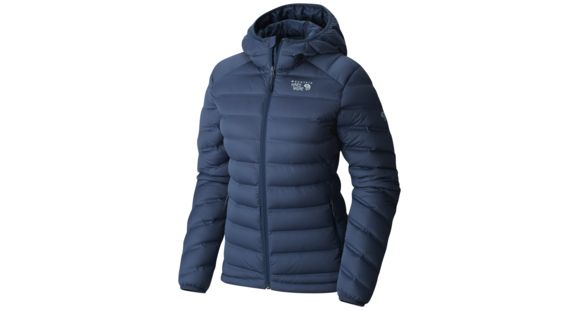 Mountain Hardwear StretchDown Hooded Jacket - Women's, Zinc, Extra Large