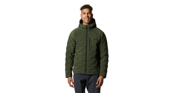 Mountain Hardwear Stretchdown Hoody - Men's, Surplus Green, Extra Large, 1942911347-S-XL