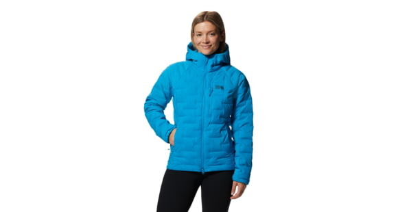 Mountain Hardwear Stretchdown Hoody - Women's, Electric Sky, Extra Small, 1943271434-El