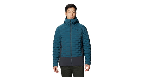 Mountain Hardwear Stretchdown Hybrid Hoody - Men's, Icelandic, Small, OM8862324-S