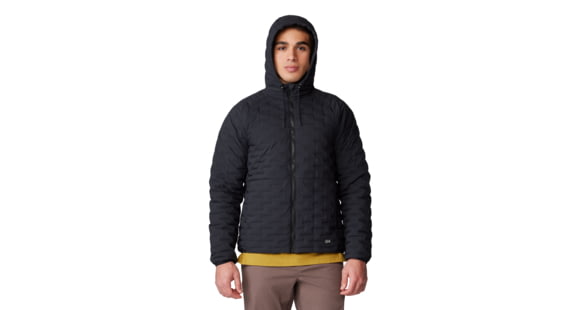 Mountain Hardwear Stretchdown Light Full Zip Hoody - Men's, Black, XXSxR, 2077751-010-S