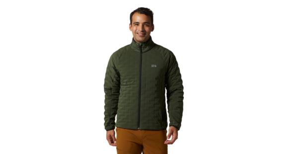 Mountain Hardwear Stretchdown Light Jacket - Men's, Large, Surplus Green, 1986171347-Surplus Green-L