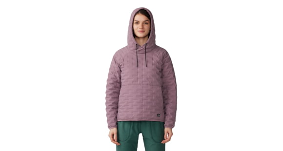 Mountain Hardwear Stretchdown Light Pullover Hoody - Women's, Dark Daze, Large, 2058821534-L