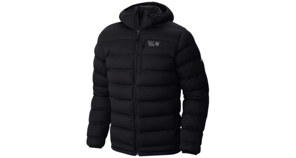 Mountain Hardwear StretchDown Plus Hooded Jacket - Men's-Black-Large