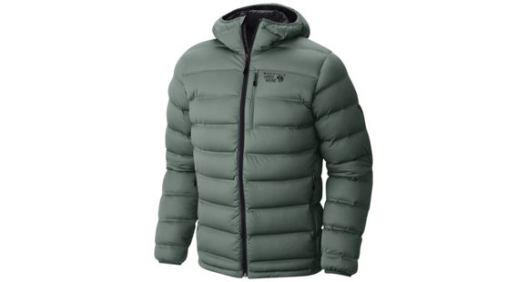 Mountain Hardwear StretchDown Plus Hooded Jacket - Men's-Thunderhead Grey-Small