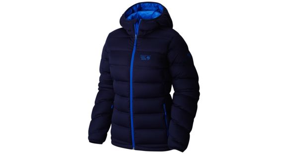 Mountain Hardwear StretchDown Plus Hooded Jacket - Women's-Indigo Blue-X-Large
