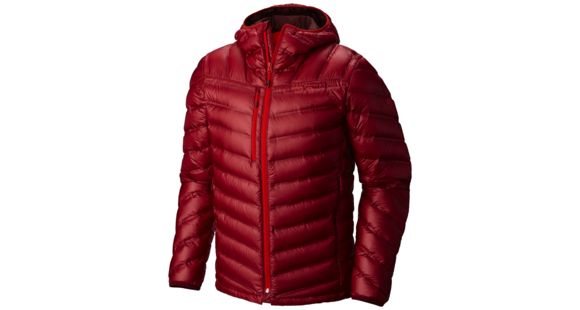 Mountain Hardwear StretchDown RS Hooded Jacket - Men's-Smolder Red-Small