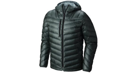 Mountain Hardwear StretchDown RS Hooded Jacket - Men's-Thunderhead Grey-Large